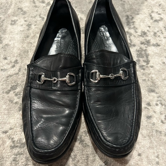 Cole Haan Black Leather Men's Horse Bit Loafers - Picture 1 of 3